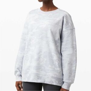 Lululemon Perfectly Oversized Pullover Crew Incognito  Camo Sz 6